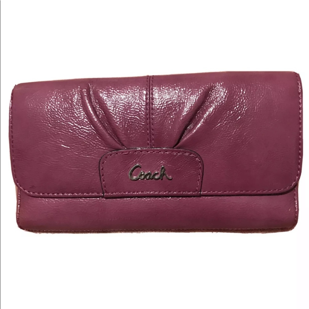 Coach Ashley Tri-Fold Checkbook Wallet